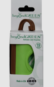 beyondGREEN Post-Consumer Recycled Dog Waste Bag Holder - Comes with Sustainable Poop Bags