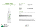 Certified Organic Itch Relief & Hot Spot Oil