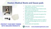 Healers Medical Dog Booties - One Pair - Medium