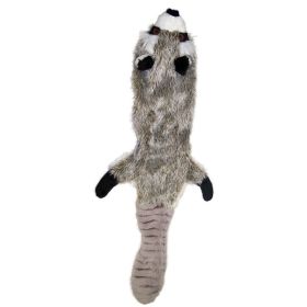 Skinneeez Forest Series Dog Toy Raccoon Gray Mini