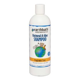 Earthbath Oatmeal  Aloe Shampoo, Fragrance Free 1ea/16 oz