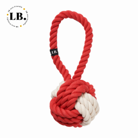 What-a-Tug Large Twisted Rope Toy (Color: Bright Red/Natural)