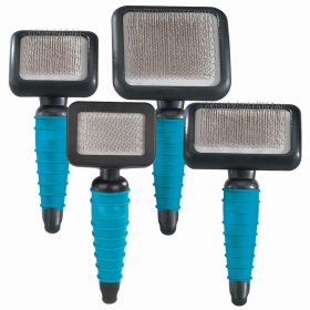 MG Ergonomic Slicker Brush (Color: Blue, size: XS)