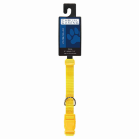 CC Dog Collar (Color: Yellow, size: 6-10in)