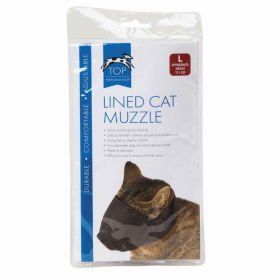 TP Lined Nylon Cat Muzzle (size: L Over 12lb)