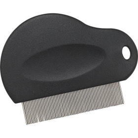 MG Contoured Grip Flea Comb (Color: black)
