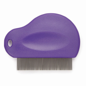 MG Contoured Grip Flea Comb (Color: Purple)