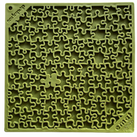 Jigsaw Design eMat Enrichment Lick Mat (Color: Green)