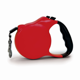 CC Belted Retractable Lead 20ft (Color: Red, size: XL)