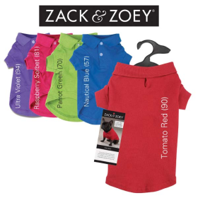 Zack & Zoey Polo Shirt (Color: Blue, size: medium)