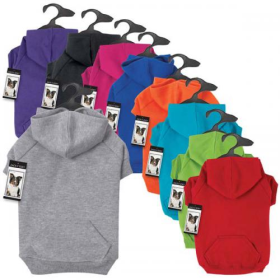 Zack & Zoey Basic Hoodie (Color: Blue, size: small)