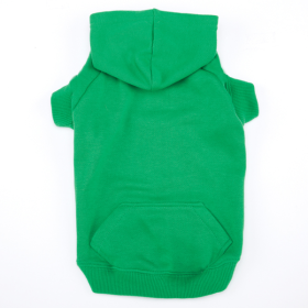 Casual Canine Basic Hoodie (Color: Green, size: Xsmall)