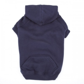 Casual Canine Basic Hoodie (Color: Blue, size: small)