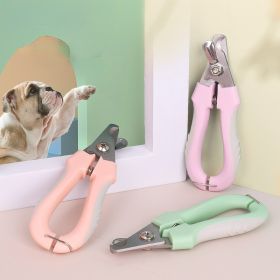 Dog & Cat Pets Nail Clippers with Safety Lock (Color: Green)
