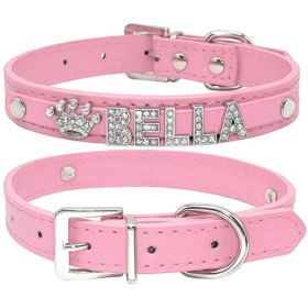 Bling Rhinestone Puppy Dog Collars Personalized Small Dogs Chihuahua (size: S)